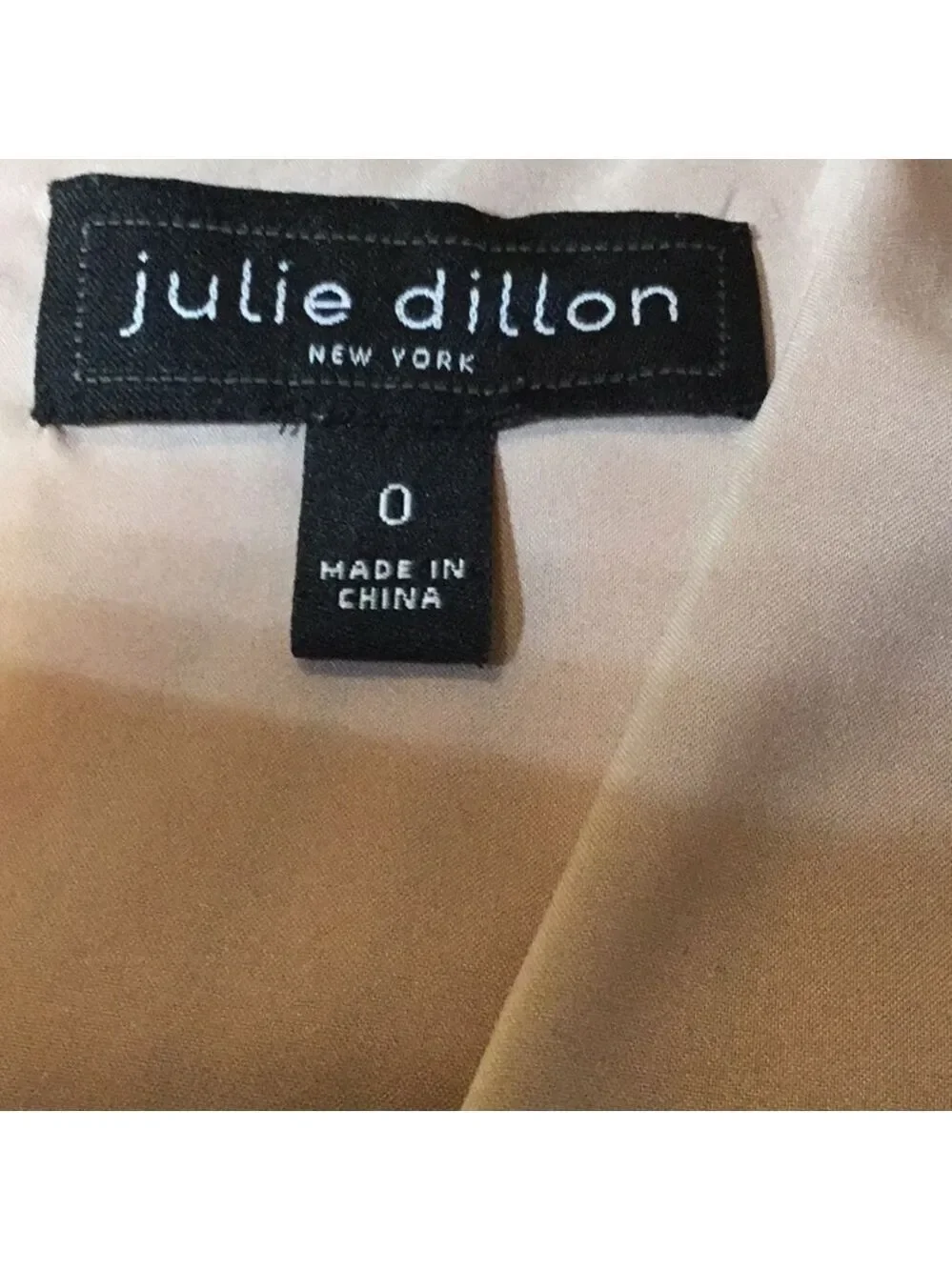 Julie Dillon NY Colorblock Pleated Sleeveless Mini Dress - Pink/Brown /Tan, sz 0 - Picture 7 of 7